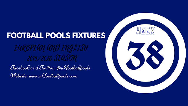 Week 38 pool fixtures