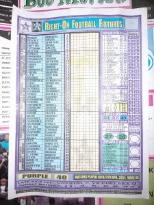 week 40 right on fixtures front page
