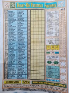 week 25 right on fixtures 2022 front page