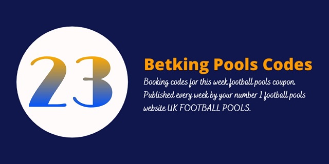 week 23 betking code 2022