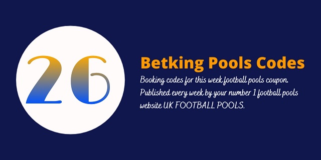 week 26 betking code 2022