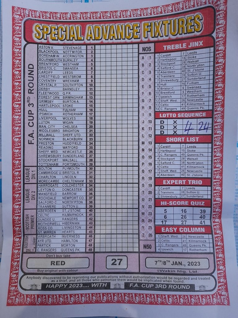 Week 27 pool rsk papers 2023 bob morton capital intl soccer x
