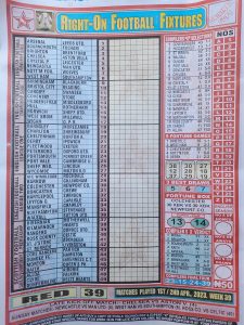 week 39 right on fixtures 2023 front page