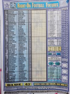 week 42 right on fixtures 2023 front page
