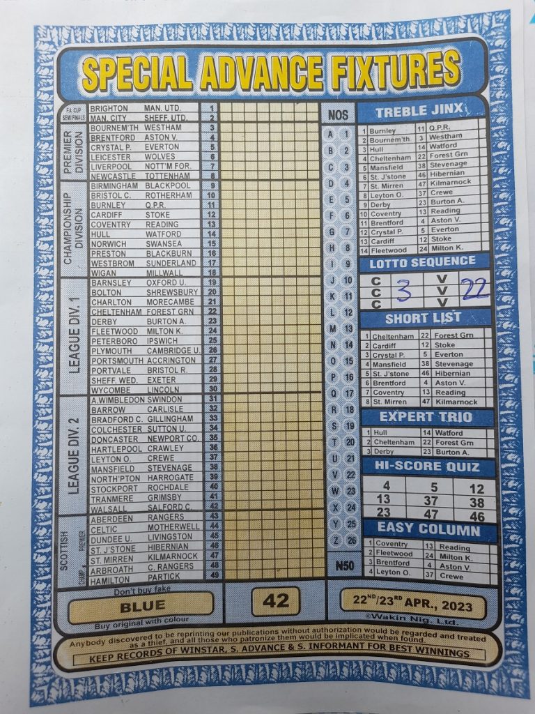 Week 42 Pool RSK Papers 2023 Bob Morton Capital Intl Soccer X Week 42 pool rsk papers 2023 bob morton capital intl soccer x