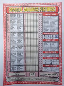 week 43 special advance fixtures 2023
