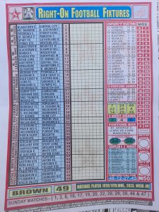 week 49 right on fixtures 2023 front page