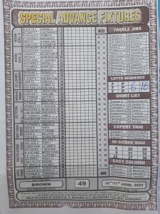 week 49 special advance fixtures 2023