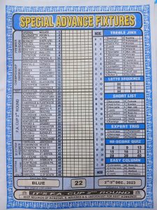 week 22 special advance fixtures 2023