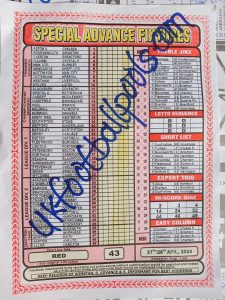week 43 special advance fixtures 2024