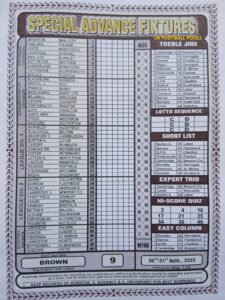 week 9 special advance fixtures 2025