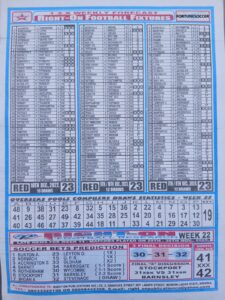 week 23 right on fixtures 2025 back page