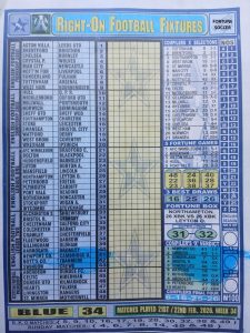 week 34 right on fixtures 2026 front page