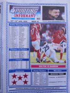 week 42 sporting informant 2026 page 1