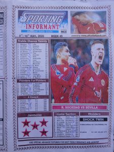 week 45 sporting informant 2026 page 1