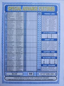 week 50 special advance fixtures 2026 front page