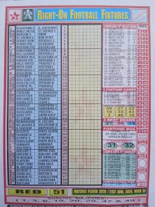 week 51 right on fixtures 2026 front page