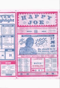 week 13 happy joe 2026 page 1