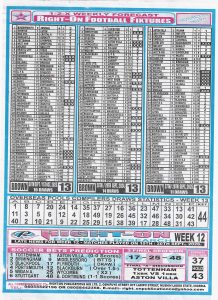week 13 right on fixtures 2026 back page