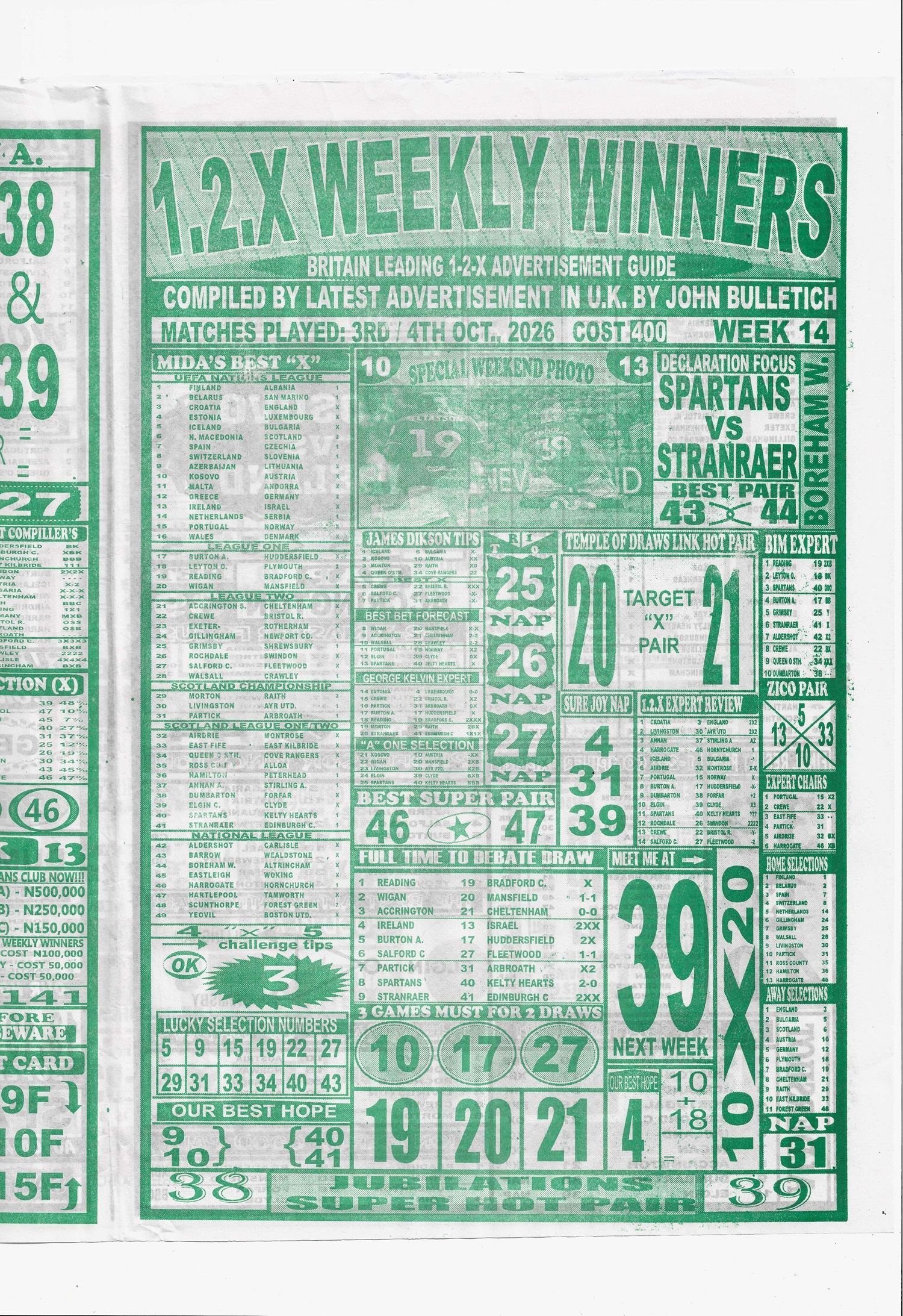 Week 14 Late News Paper Today, Way to Wealth, Weekly Winners